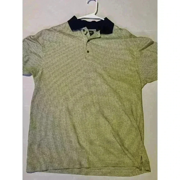 PING Mens Size M Short Sleeve Golf Polo Shirt Gray Checked EUC - Picture 1 of 6